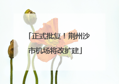 正式批复！荆州沙市机场将改扩建