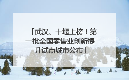 武汉、十堰上榜！第一批全国零售业创新提升试点城市公布