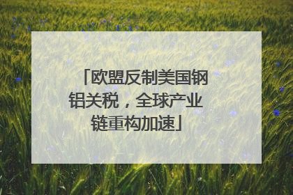 欧盟反制美国钢铝关税，全球产业链重构加速
