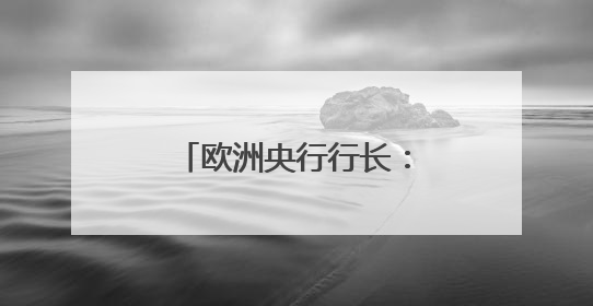 欧洲央行行长：美国主导的经济秩序“正在破裂”
