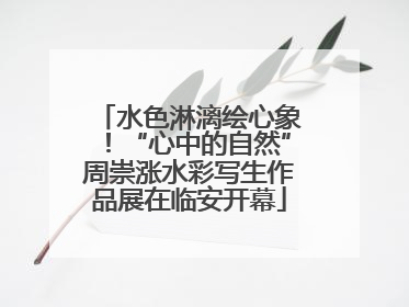 水色淋漓绘心象！“心中的自然”周崇涨水彩写生作品展在临安开幕