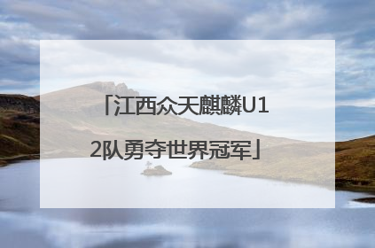 江西众天麒麟U12队勇夺世界冠军