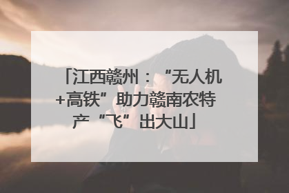 江西赣州：“无人机+高铁”助力赣南农特产“飞”出大山