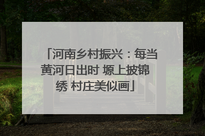 河南乡村振兴：每当黄河日出时 塬上披锦绣 村庄美似画
