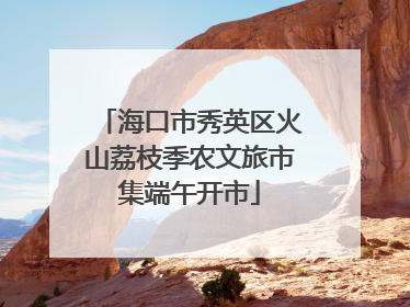海口市秀英区火山荔枝季农文旅市集端午开市