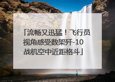 流畅又迅猛！飞行员视角感受数架歼-10战机空中近距格斗