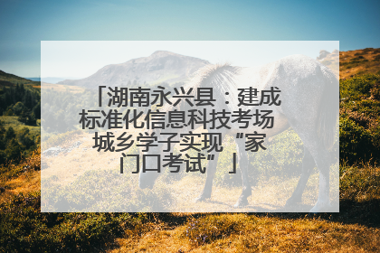 湖南永兴县：建成标准化信息科技考场 城乡学子实现“家门口考试”