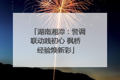 湖南湘潭：警调联动践初心 枫桥经验焕新彩