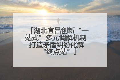 湖北宜昌创新“一站式”多元调解机制 打造矛盾纠纷化解“终点站”