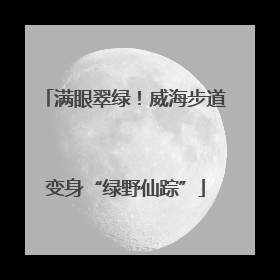 满眼翠绿！威海步道变身“绿野仙踪”