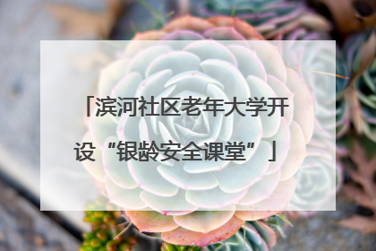 滨河社区老年大学开设“银龄安全课堂”