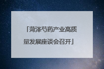 菏泽芍药产业高质量发展座谈会召开
