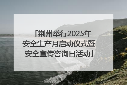 荆州举行2025年安全生产月启动仪式暨安全宣传咨询日活动