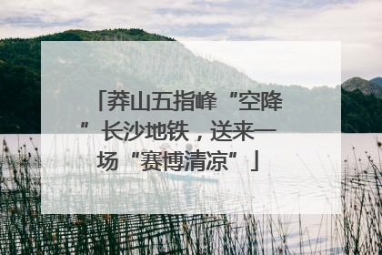 莽山五指峰“空降”长沙地铁，送来一场“赛博清凉”