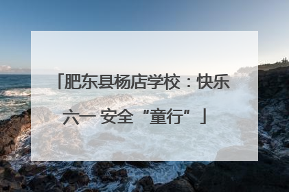 肥东县杨店学校：快乐六一 安全“童行”
