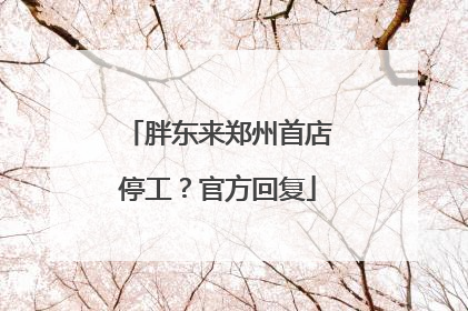 胖东来郑州首店停工？官方回复