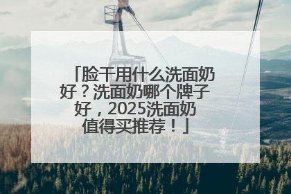 脸干用什么洗面奶好？洗面奶哪个牌子好，2025洗面奶值得买推荐！
