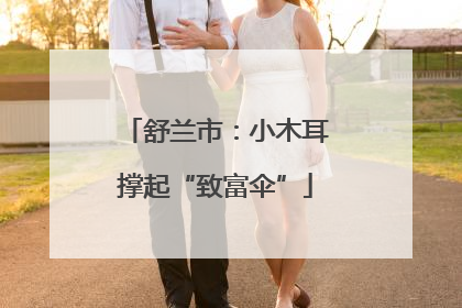 舒兰市：小木耳撑起“致富伞”
