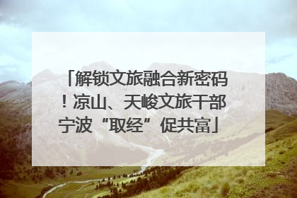 解锁文旅融合新密码！凉山、天峻文旅干部宁波“取经”促共富