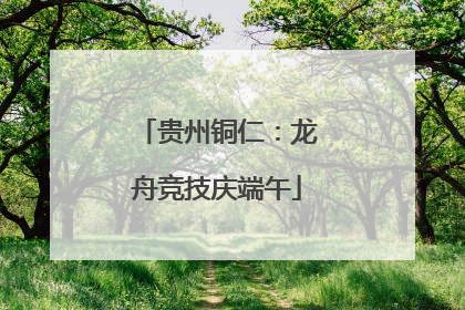 贵州铜仁：龙舟竞技庆端午
