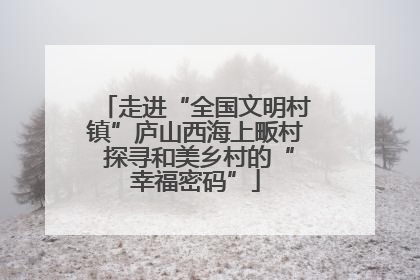 走进“全国文明村镇”庐山西海上畈村 探寻和美乡村的“幸福密码”