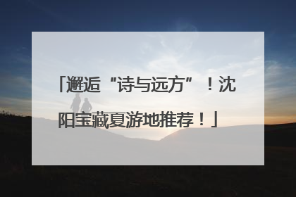 邂逅“诗与远方”！沈阳宝藏夏游地推荐！