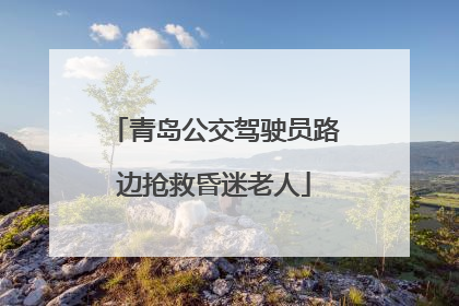 青岛公交驾驶员路边抢救昏迷老人