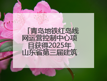 青岛地铁红岛线网运营控制中心项目获得2025年山东省第三届建筑业新技术应用创新竞赛一等奖