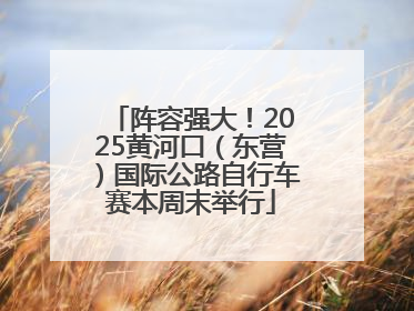阵容强大！2025黄河口（东营）国际公路自行车赛本周末举行