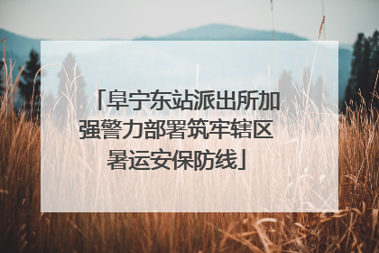 阜宁东站派出所加强警力部署筑牢辖区暑运安保防线