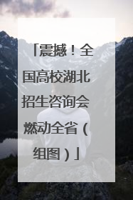 震撼！全国高校湖北招生咨询会燃动全省（组图）