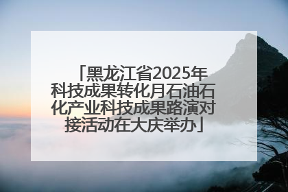黑龙江省2025年科技成果转化月石油石化产业科技成果路演对接活动在大庆举办