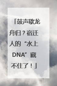 鼓声歇龙舟归？宿迁人的“水上DNA”藏不住了！