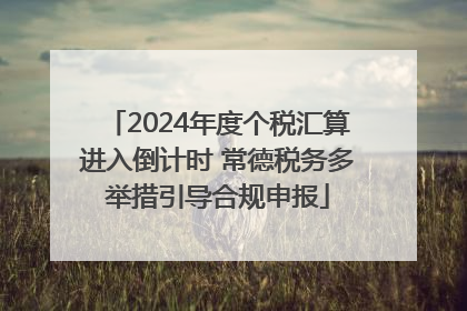 2024年度个税汇算进入倒计时 常德税务多举措引导合规申报