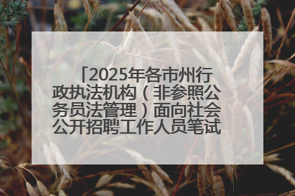2025年各市州行政执法机构（非参照公务员法管理）面向社会公开招聘工作人员笔试加分人员公示