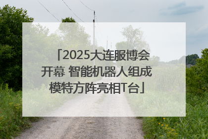 2025大连服博会开幕 智能机器人组成模特方阵亮相T台