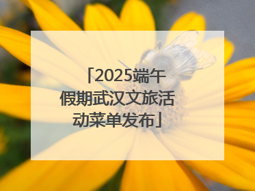 2025端午假期武汉文旅活动菜单发布