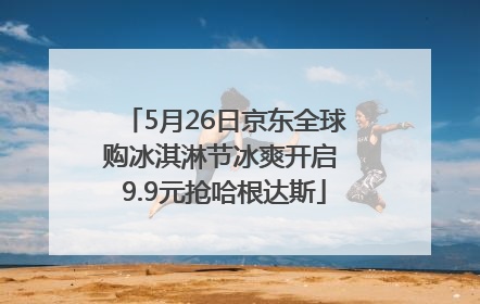 5月26日京东全球购冰淇淋节冰爽开启 9.9元抢哈根达斯
