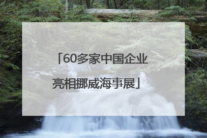 60多家中国企业亮相挪威海事展