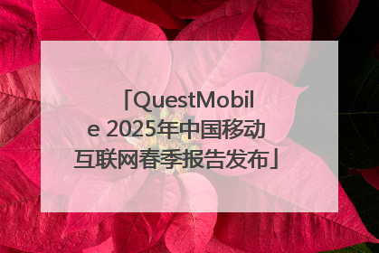 QuestMobile 2025年中国移动互联网春季报告发布
